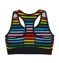 TomboyX Racerback Soft Bra - Progress Pride Stripes Best