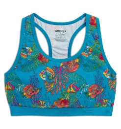 TomboyX Racerback Soft Bra - Rainbow Fish Outlet