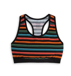 TomboyX Racerback Soft Bra - Retro Rainbow Stripe Outlet