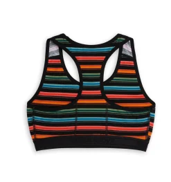 TomboyX Racerback Soft Bra - Retro Rainbow Stripe Outlet
