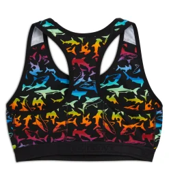 TomboyX Racerback Soft Bra - Shark Frenzy Best