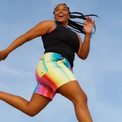 TomboyX Swim 7" Heritage Board Shorts - Melting Rainbow Fashion