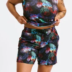 TomboyX Swim 7" Heritage Board Shorts - Palm Dreams Clearance