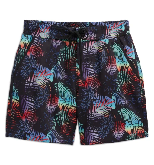 TomboyX Swim 7" Heritage Board Shorts - Palm Dreams Clearance