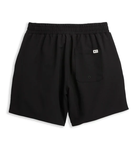 TomboyX Swim 7" Heritage Board Short - Black Novelty Outlet