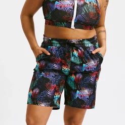 TomboyX Swim 9" Lined Board Shorts - Palm Dreams Best
