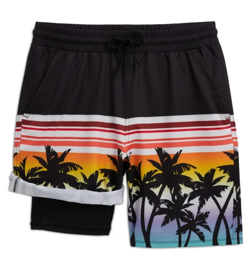 TomboyX Swim 9" Lined Board Shorts - Hawaiian Heat Outlet