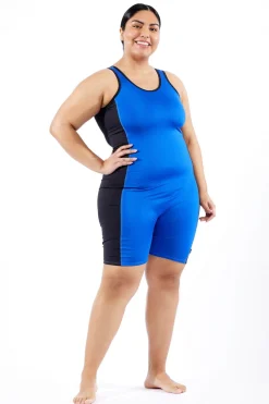 TomboyX Swim 6" Racerback Unisuit - Royal Clearance