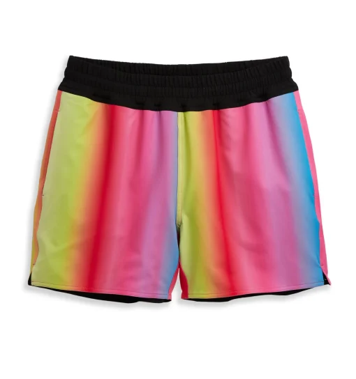 TomboyX Swim 5" Reversible Board Short - Melting Rainbow New