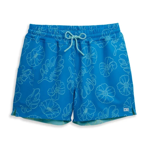TomboyX Swim 5" Reversible Board Short - Keep Palm Outlet