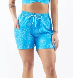 TomboyX Swim 5" Reversible Board Short - Keep Palm Outlet