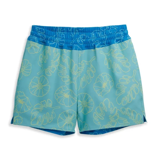 TomboyX Swim 5" Reversible Board Short - Keep Palm Outlet