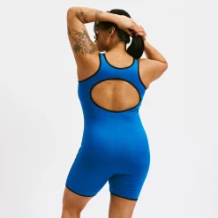 TomboyX Swim 6" Reversible Sleeveless Unisuit - Marina Blue Best