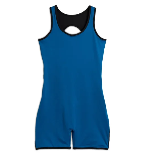 TomboyX Swim 6" Reversible Sleeveless Unisuit - Marina Blue Best