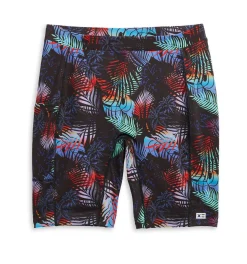 TomboyX Swim 9" Shorts with Pocket - Palm Dreams Best