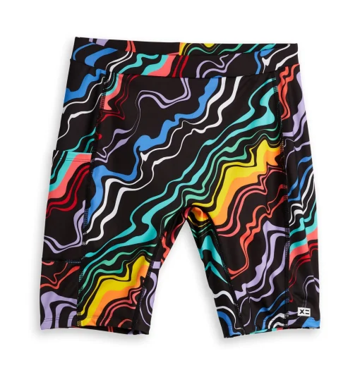TomboyX Swim 9" Shorts with Pocket - Making Waves Hot