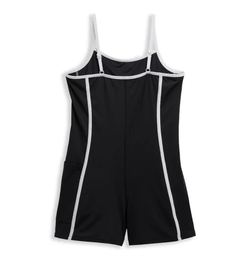 TomboyX Swim 3.5" Skinny Strap Unisuit - Black Novelty Fashion