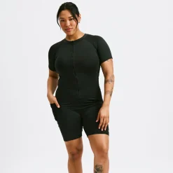 TomboyX Swim 6" Unisuit - Black Fashion