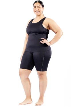TomboyX Swim High Tide Tank - Black Clearance
