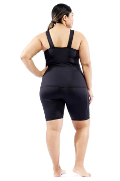 TomboyX Swim High Tide Tank - Black Clearance