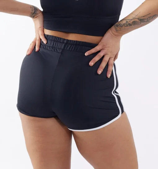TomboyX Swim High Waisted Boy Short - Black Novelty Online