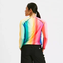 TomboyX Swim Long Sleeve Sun Guard - Melting Rainbow Clearance