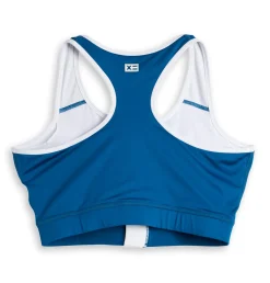 TomboyX Swim Racerback Zip Compression Top - Marina Blue Clearance