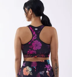 TomboyX Swim Racerback Zip Compression Top - Tropadelic Best