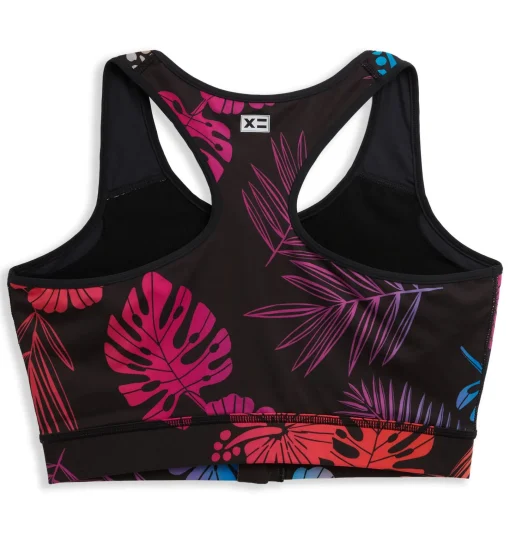 TomboyX Swim Racerback Zip Compression Top - Tropadelic Best