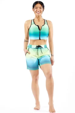 TomboyX Swim Racerback Zip Top - Under the Surface Sale