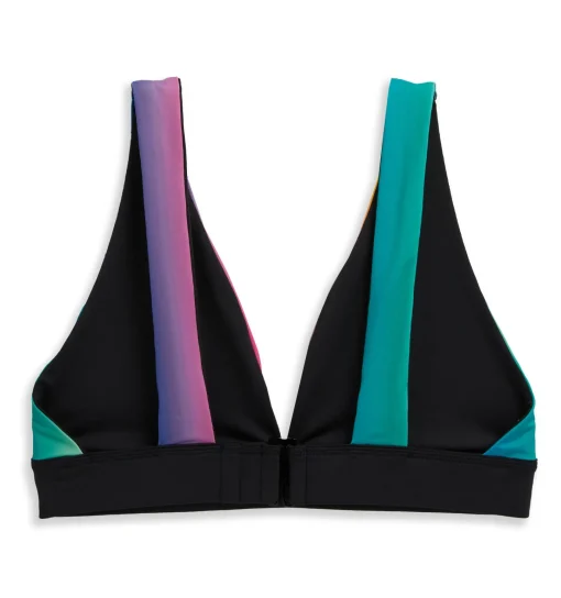 TomboyX Swim Reversible Plunge Top - Melting Rainbow Outlet
