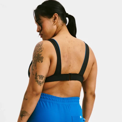 TomboyX Swim Reversible Plunge Top - Marina Blue Clearance