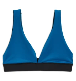 TomboyX Swim Reversible Plunge Top - Marina Blue Clearance