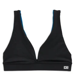 TomboyX Swim Reversible Plunge Top - Marina Blue Clearance
