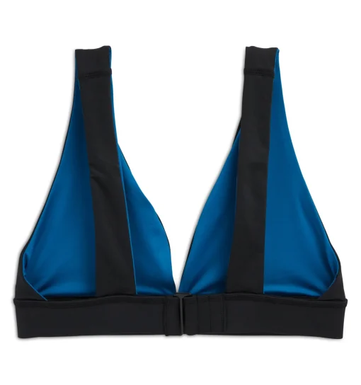 TomboyX Swim Reversible Plunge Top - Marina Blue Clearance