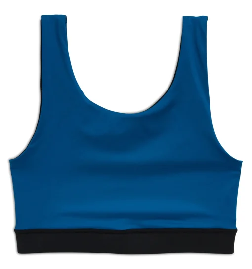 TomboyX Swim Reversible Sport Top - Marina Blue Discount