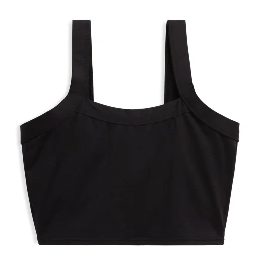 TomboyX Swim Scoop Top - Black Best