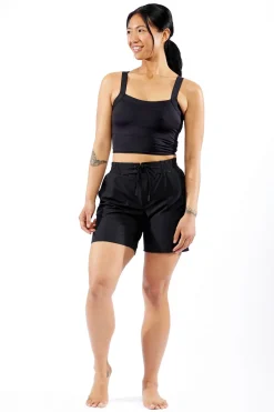 TomboyX Swim Scoop Top - Black Best