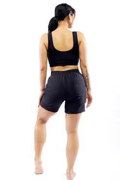 TomboyX Swim Scoop Top - Black Best
