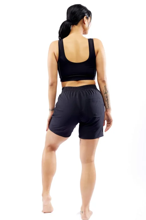 TomboyX Swim Scoop Top - Black Best