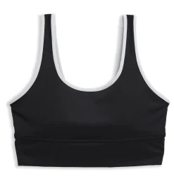 TomboyX Swim Straight Up Longline Top - Black Novelty Sale