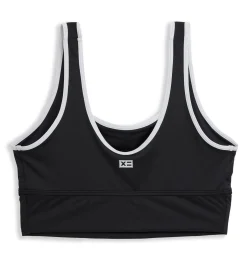TomboyX Swim Straight Up Longline Top - Black Novelty Sale