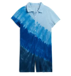 TomboyX Terry Playsuit - Blue Tie Dye Clearance