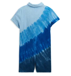 TomboyX Terry Playsuit - Blue Tie Dye Clearance