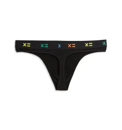 TomboyX Thong - TENCEL™ Modal Black X= Rainbow Clearance