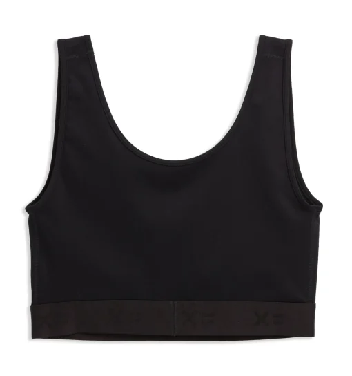 TomboyX V Neck Compression Top - Black Best