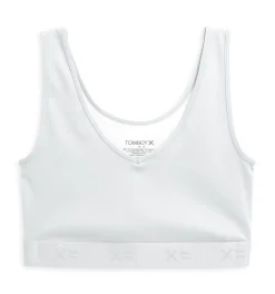 TomboyX V Neck Compression Top - White Discount